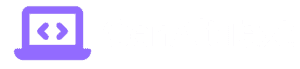 GenAltText logo a laptop with code with text