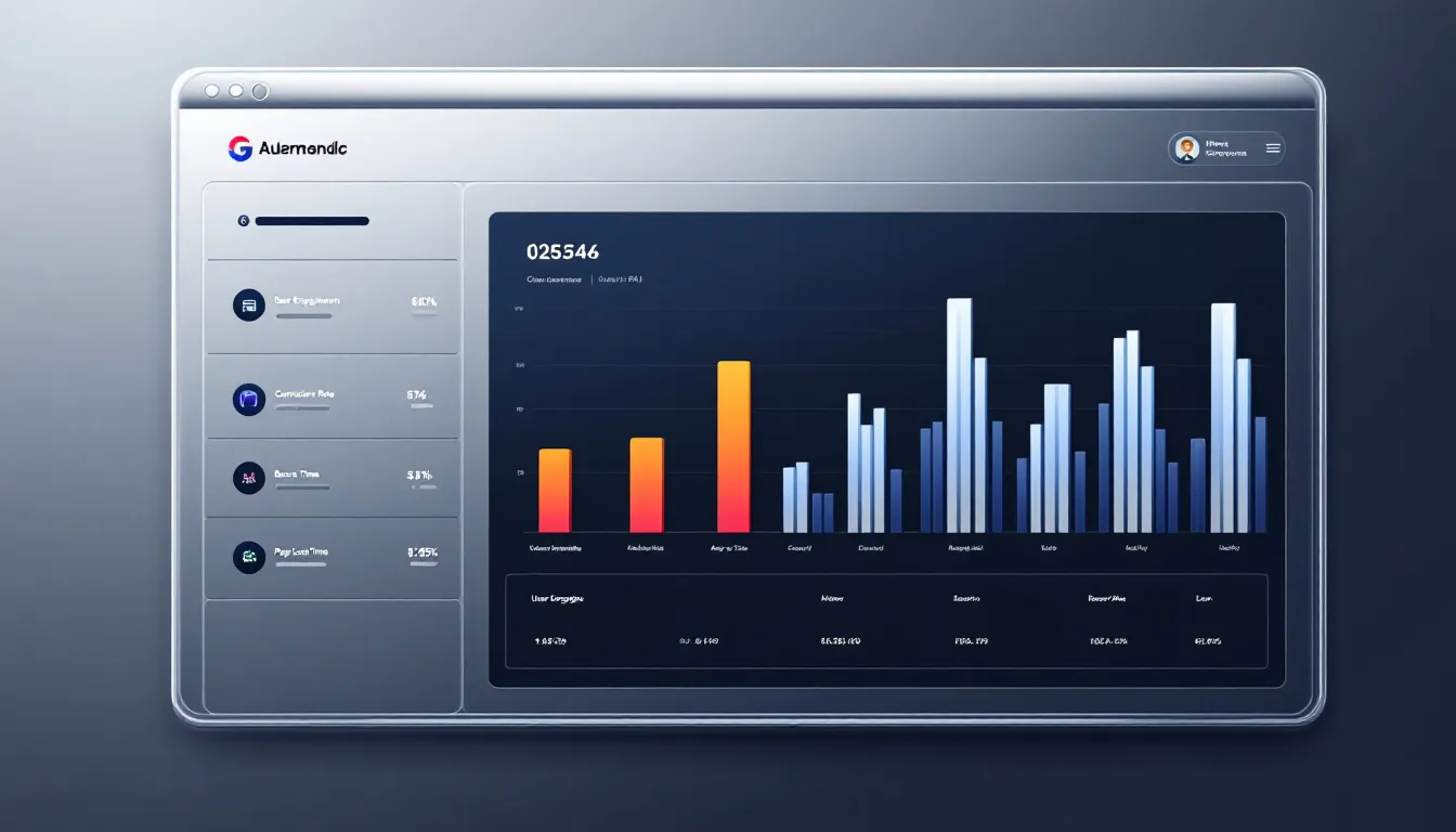 A competitive analysis chart comparing different websites and their performance metrics.