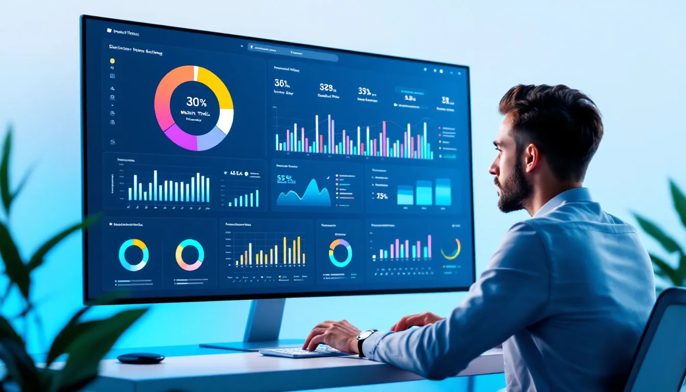 A person analyzing SEO metrics to improve strategy.