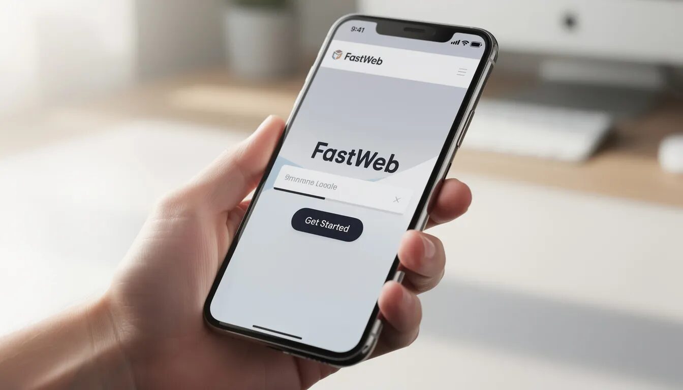 A mobile phone displays a website loading quickly, illustrating effective website optimization tools that enhance performance and user experience. The screen showcases a seamless user experience, emphasizing the importance of mobile optimization for increased website visitors and improved conversion rates.